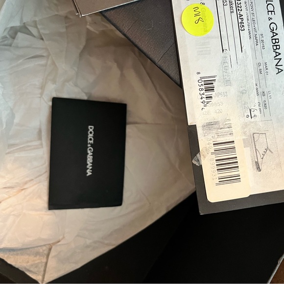 BRAND NEW WITH BOX, paperwork and dust bag D&G sneakers size 8 mens - Picture 11 of 16